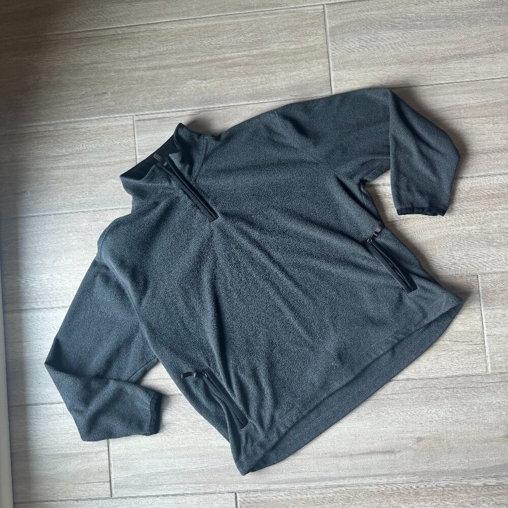 St. John's Bay Grey Zip-Up Fleece Jacket - Men's XL